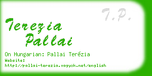 terezia pallai business card