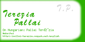 terezia pallai business card